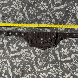 Vegan black utility belt